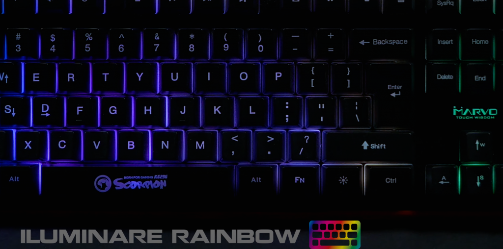 tastatura gaming marvo k629g RGB